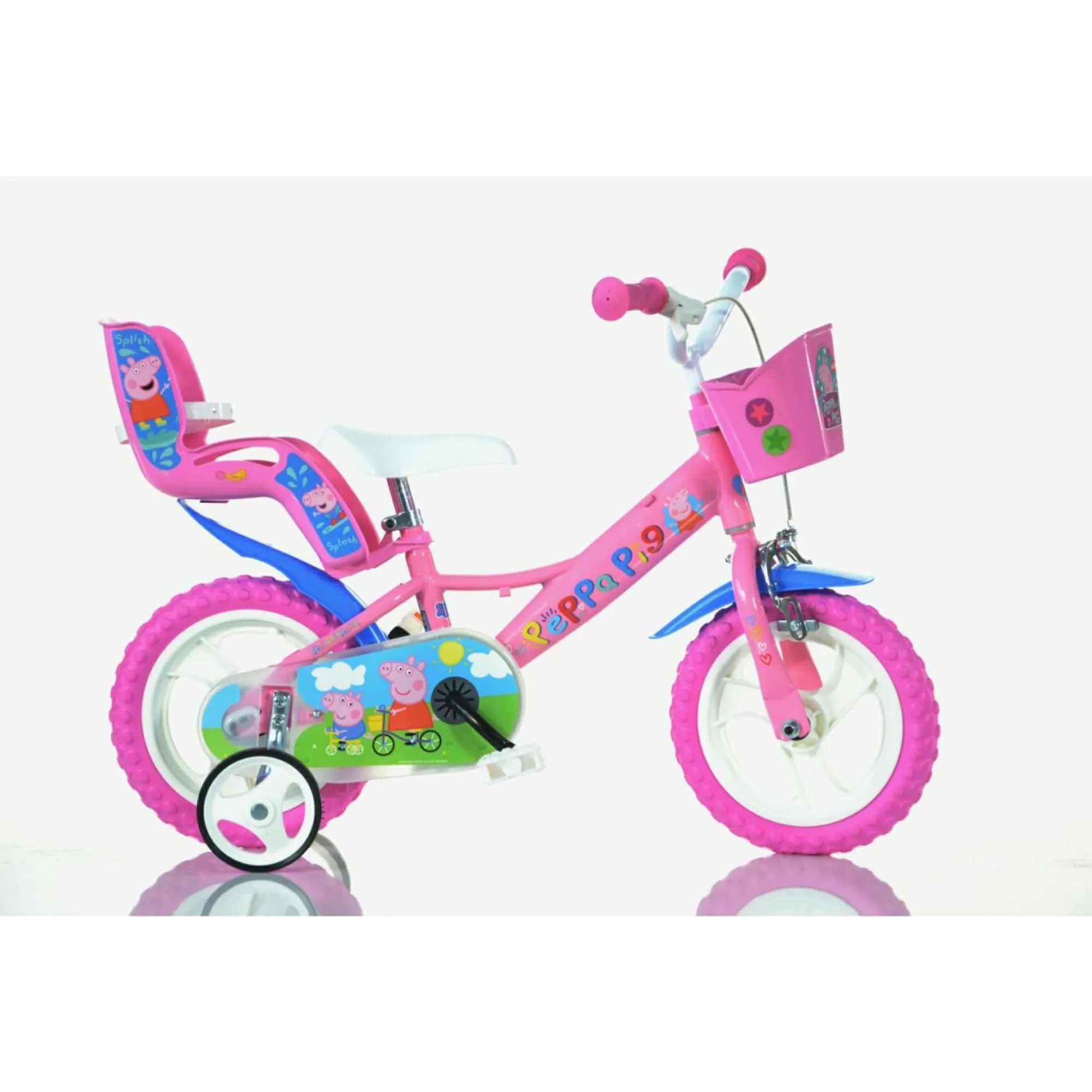 PEPPA PIG Bicicletta 12″ per bambini – telaio in acciaio, ruote eva, freno caliper> Biciclette Per Bambini