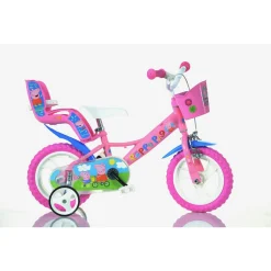 PEPPA PIG Bicicletta 12″ per bambini – telaio in acciaio, ruote eva, freno caliper> Biciclette Per Bambini