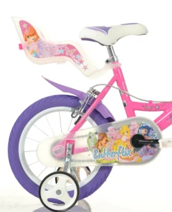 WINX Bicicletta 14” con portabambola, freno e cestino anteriore – adatta per  bambini dai 5-7 anni><noscript><img width=