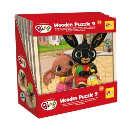 LISCIANI Bing puzzle in legno 9 pezzi – gioco educativo per i più piccoli, display 6> Primi Apprendimenti|Case Delle Bambole