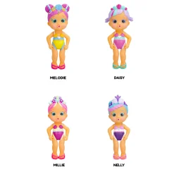 BLOOPIES mermaids magic tails, bambola singola assortita per il bagnetto 2 in 1: sirena e bambina, spruzzano acqua> Mini Dolls