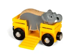 BRIO – vagone con elefante, con attacco magnetico, 3+ anni> Costruzioni In Legno