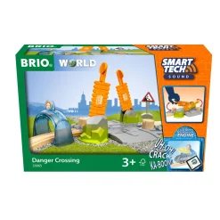 BRIO attraversamento pericoloso con smart tech sound – set 5 pezzi> Veicoli In Legno