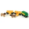 BRIO treno della fattoria – set 5 pezzi – giocattolo in legno per bambini> Veicoli In Legno