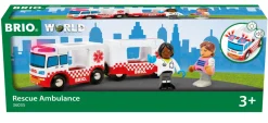 BRIO world – ambulanza di soccorso 36035 | accessori per set di trenini per bambini dai 3 anni in su> Costruzioni In Legno