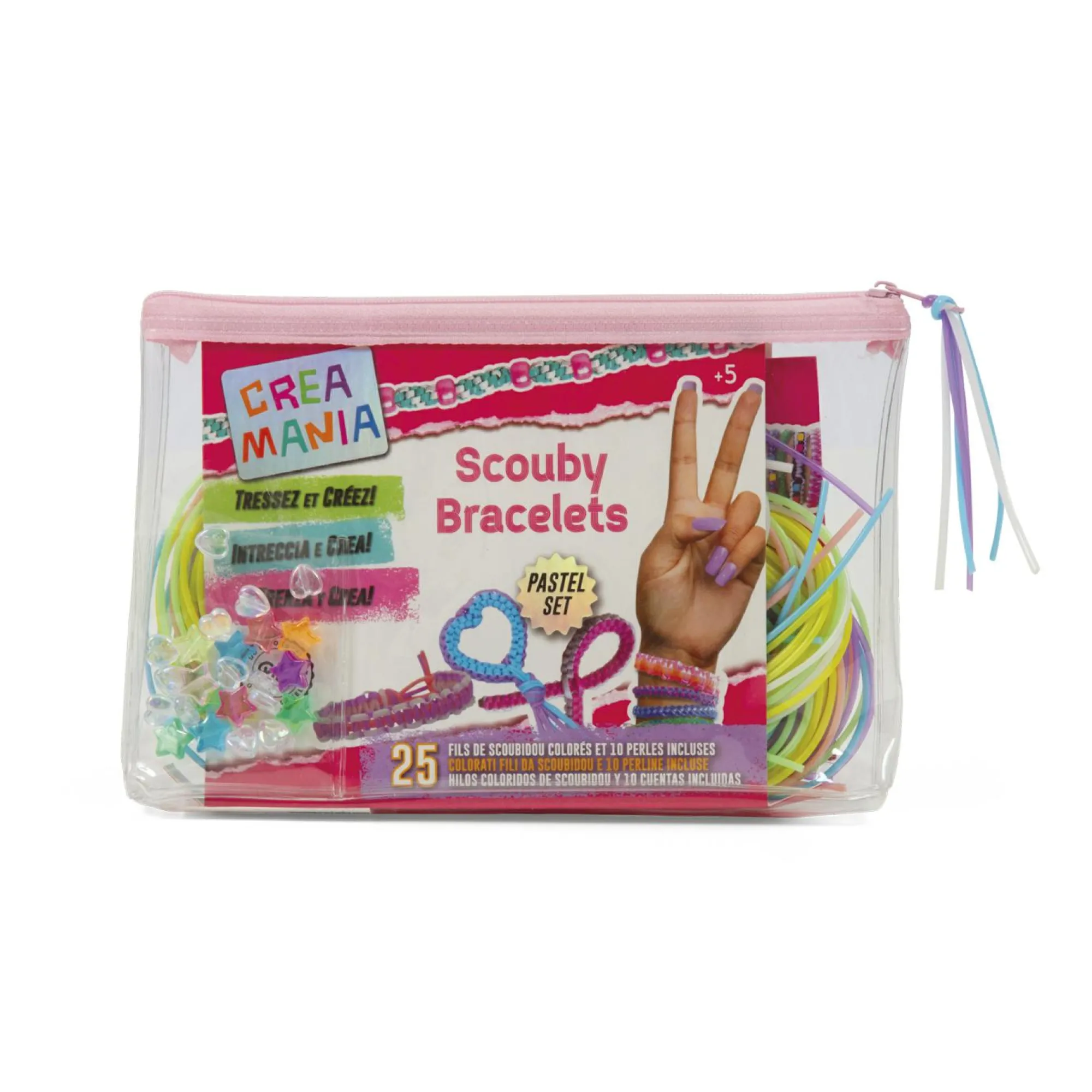 CREAMANIA Bustina assortita con 25 braccialetti scouby – crea mania> Kit Artistici E Pittura