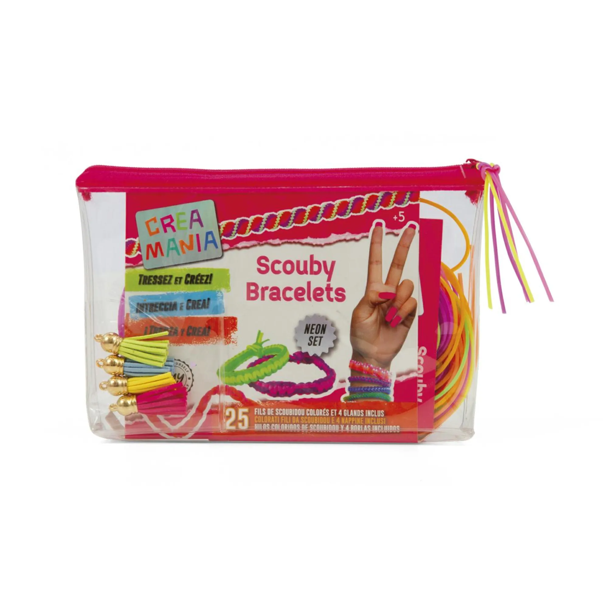 CREAMANIA Bustina assortita con 25 braccialetti scouby – crea mania> Kit Artistici E Pittura