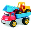 Camion con ruspa. ruote soft. cassone ribaltabile. benna semovente> Giocattoli Mare