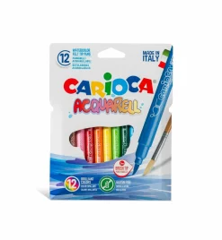 CARIOCA acquarelli paperboard wallet  12 pcs> Cancelleria E Accessori
