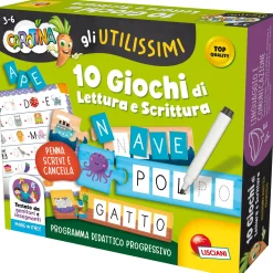 LISCIANI Carotina gli utilissimi 10 giochi di lettura e scrittura> Primi Apprendimenti