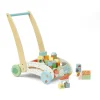 WOOD 'N' PLAY Carrellino primi passi con costruzioni in legno – wood “n” play> Giochi Impilabili