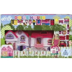 LOLLY Casa delle bambole gigante – 25 accessori e personaggi snodabili – luci e suoni – per arredare ogni stanza> Case Delle Bambole