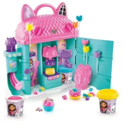 GABBY'S DOLLHOUSE Casa di gabby in pasta modellabile – set casa magica con 3 personaggi e accessori – dai 3 anni in su> Plastilina E Pasta Modellabile