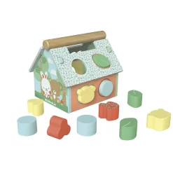 WOOD 'N' PLAY Casetta tante forme in legno – wood “n” play> Giochi Impilabili