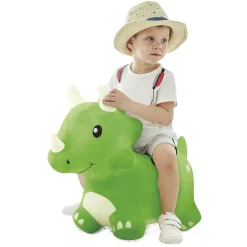 BABY SMILE Cavalcabile gonfiabile triceratopo –> Giochi Impilabili