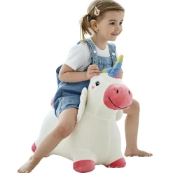 BABY SMILE Cavalcabile gonfiabile unicorno –> Giochi Impilabili