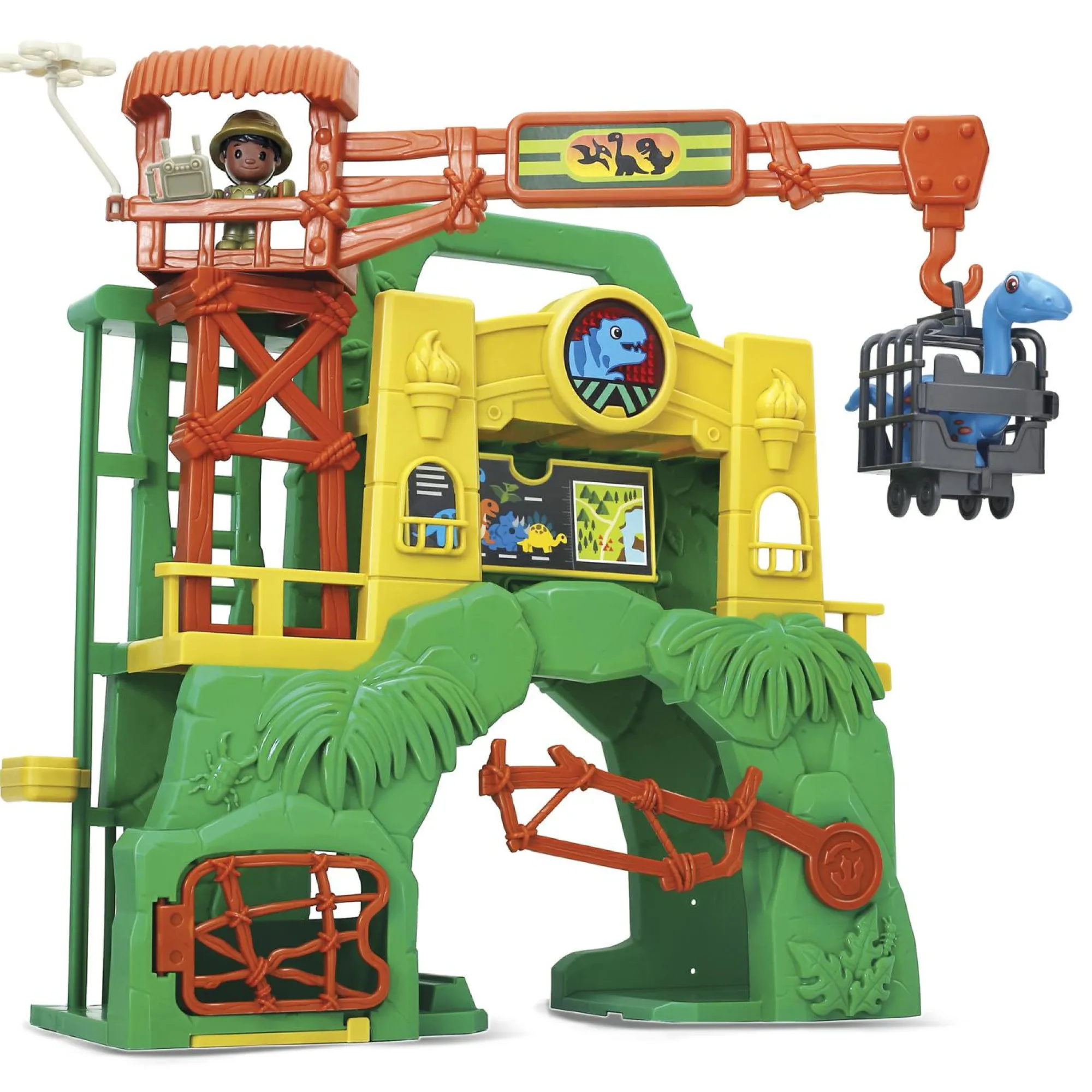 BABY SMILE Centro salva dinosauri – giocattolo interattivo dinosauri con luci, suoni e dino care center per bambini> Giochi Impilabili