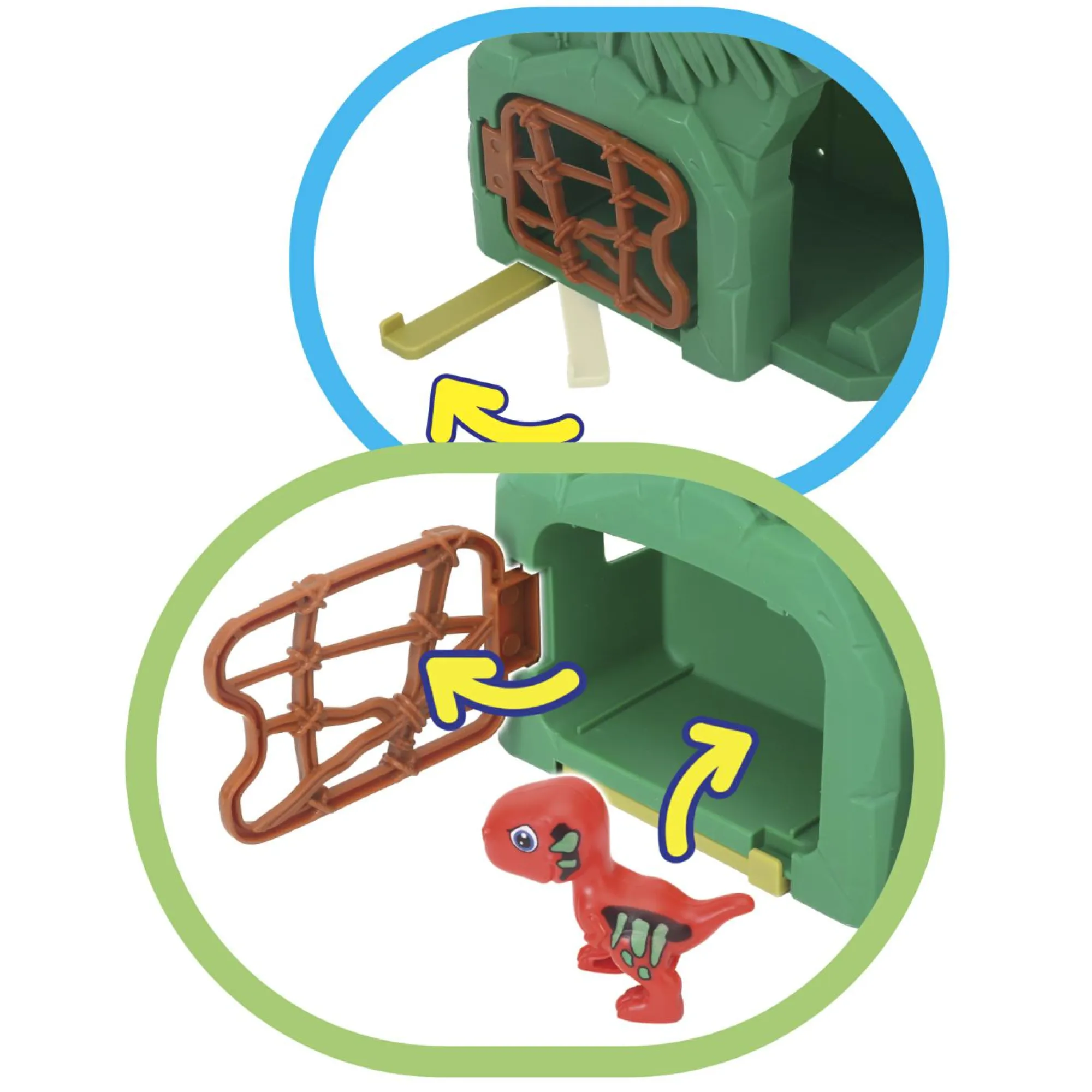 BABY SMILE Centro salva dinosauri – giocattolo interattivo dinosauri con luci, suoni e dino care center per bambini> Giochi Impilabili