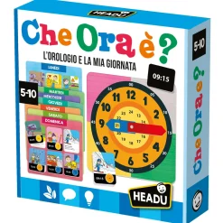 HEADU Che ora e’. new version.l’orologio e la mia giornata.made in italy> Primi Apprendimenti