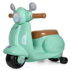 Chicco vespa primavera cavalcabile – moto giocattolo con luci, suoni, ruote rimovibili, max 25 kg – per bambini 1-3 anni, verde acqua> Veicoli E Macchinine A Pedali
