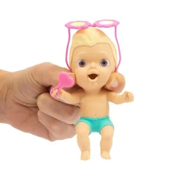 GIOCHI PREZIOSI Cicciobello amicicci beach zac con occhiali dotati di lenti che cambiano colore quando sono esposti al sole> Mini Dolls