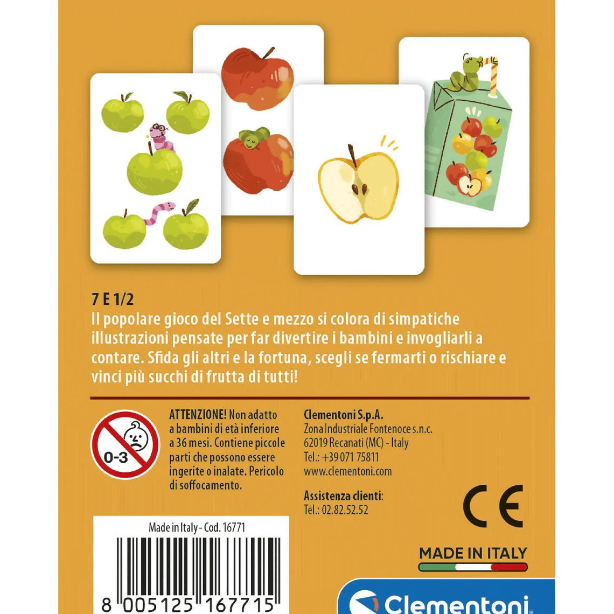 CLEMENTONI – 16771 – carte 7 e 1/2> Giochi Di Carte