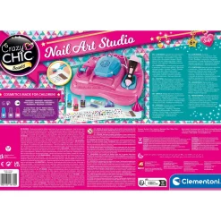 CRAZY CHIC Clementoni – 18730 – – nail art studio, set unghie per bambine><noscript><img width=