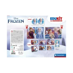 Disney Clementoni – 18292 – edukit 4 in 1  frozen  con un puzzle da 30 pezzi e uno da 48, un memo e sei cubi><noscript><img width=