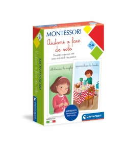 CLEMENTONI – 16318 – montessori – carte aiutami a fare da solo> Primi Apprendimenti
