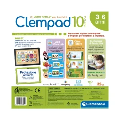 CLEMENTONI – clempad 10′ – tablet educativo 3-6 anni><noscript><img width=