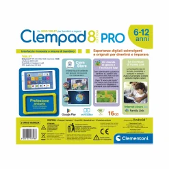 CLEMENTONI – clempad 8″ pro, tablet per bambini 6-12 anni><noscript><img width=
