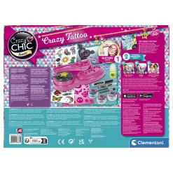 CRAZY CHIC Clementoni – – crazy tattoo, kit tatuaggi><noscript><img width=