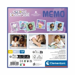 SAPIENTINO Clementoni – memo gabby’s dollhouse – gioco educativo, 18300><noscript><img width=