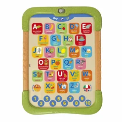 SAPIENTINO Clementoni – – alpha pad, alfabetiere interattivo, 16427> Primi Apprendimenti