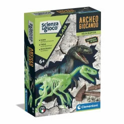 CLEMENTONI – science & play lab – archeogiocando – velociraptor, 19227> Giochi Scientifici