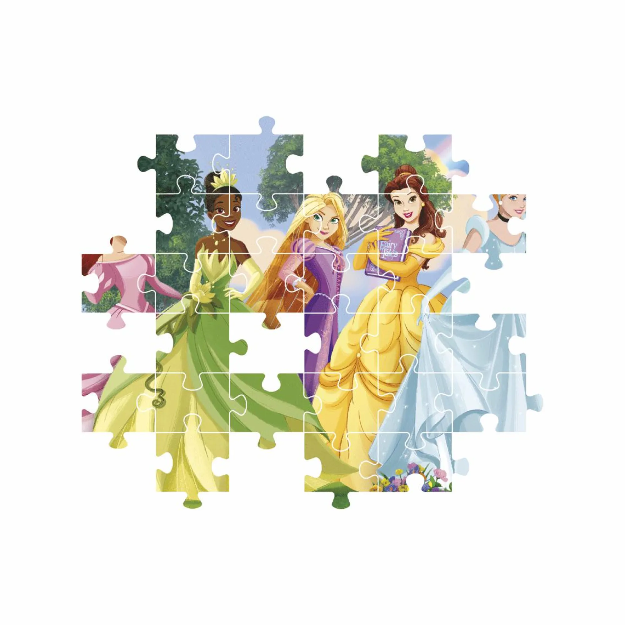 CLEMENTONI – supercolor puzzle disney princess – 180 pezzi, 29787> Puzzle Per Bambini