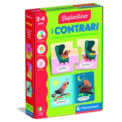 SAPIENTINO Clementoni i contrari 16843 – gioco educativo sui contrari> Giochi Educativi In Legno