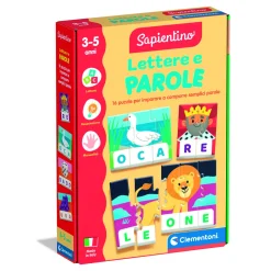 SAPIENTINO Clementoni lettere e parole 16845 – gioco educativo lettere per bambini> Giochi Educativi In Legno