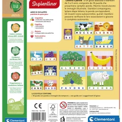 SAPIENTINO Clementoni lettere e parole 16845 – gioco educativo lettere per bambini> Giochi Educativi In Legno