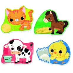 SAPIENTINO Clementoni montessori cuccioli in fattoria 16850 – gioco educativo montessori per bambini><noscript><img width=