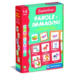 SAPIENTINO Clementoni montessori parole e immagini 16848 – gioco educativo montessori> Primi Apprendimenti