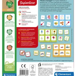 SAPIENTINO Clementoni montessori parole e immagini 16848 – gioco educativo montessori> Primi Apprendimenti