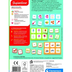 SAPIENTINO Clementoni montessori parole e immagini 16848 – gioco educativo montessori><noscript><img width=
