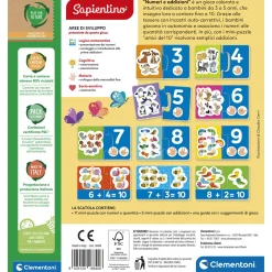 SAPIENTINO Clementoni numeri e quantità 16840 – gioco educativo numeri e quantità> Giochi Educativi In Legno