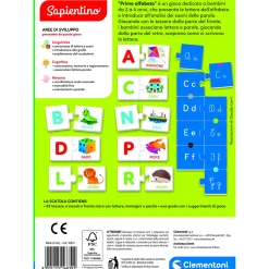 SAPIENTINO Clementoni primo alfabeto 16839 – gioco educativo per imparare l’alfabeto><noscript><img width=