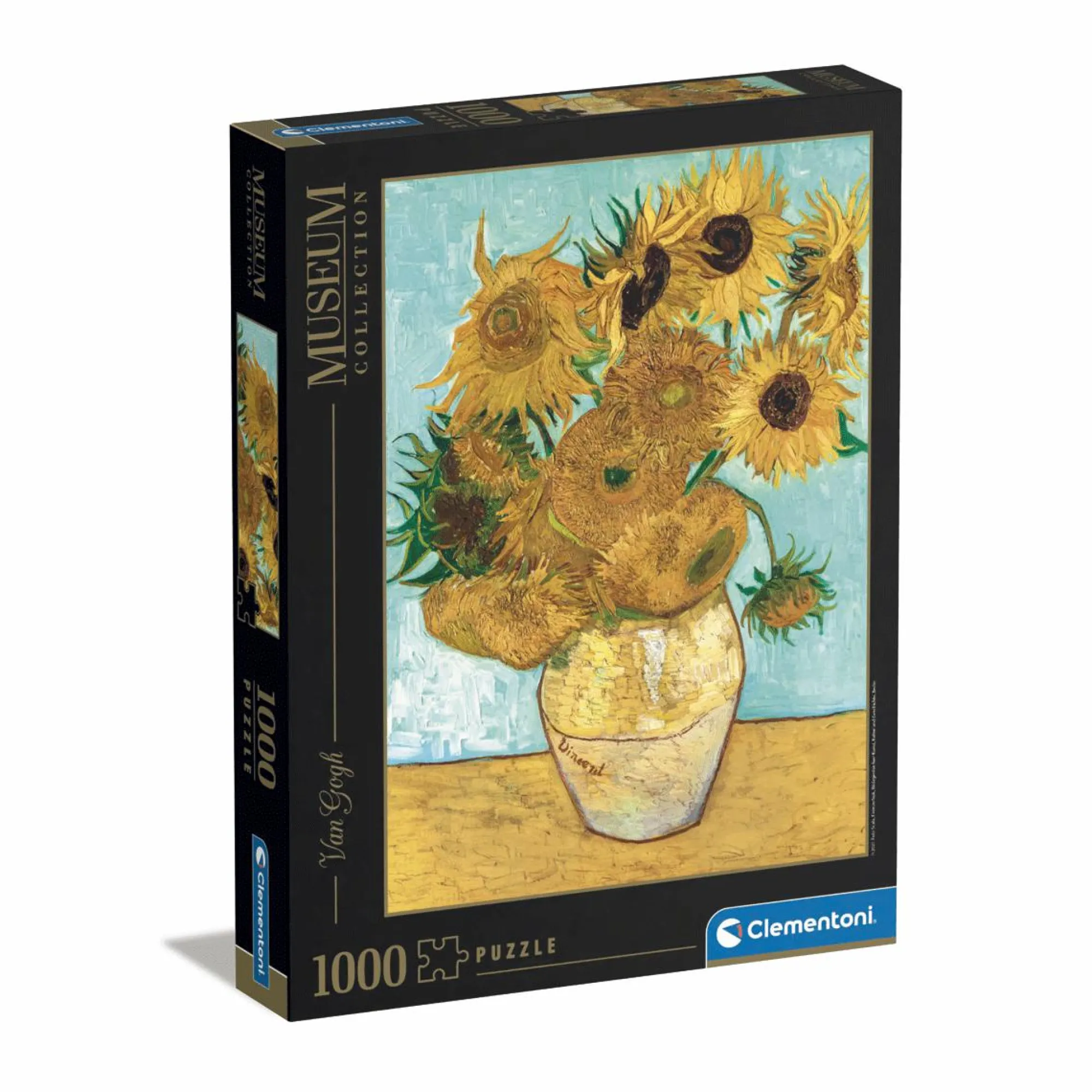 CLEMENTONI puzzle museum collection – van gogh, “sunflowers” – 1000 pezzi, puzzle adulti> Puzzle Per Adulti|Puzzle 1000 Pezzi