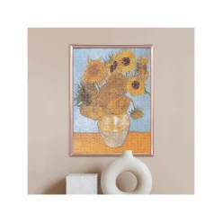 CLEMENTONI puzzle museum collection – van gogh, “sunflowers” – 1000 pezzi, puzzle adulti><noscript><img width=