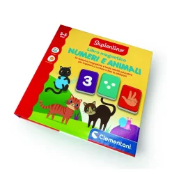 SAPIENTINO Clementoni libro magnetico numeri e animali 16493 – gioco educativo numeri e animali – assortito> Giochi Educativi In Legno