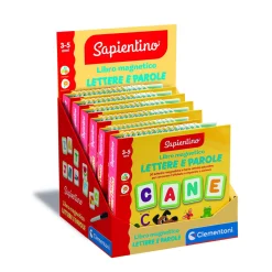 SAPIENTINO Clementoni libro magnetico lettere e parole 16487 – gioco educativo lettere per bambini – assortito> Giochi Educativi In Legno