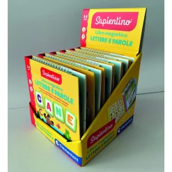 SAPIENTINO Clementoni libro magnetico lettere e parole 16487 – gioco educativo lettere per bambini – assortito><noscript><img width=